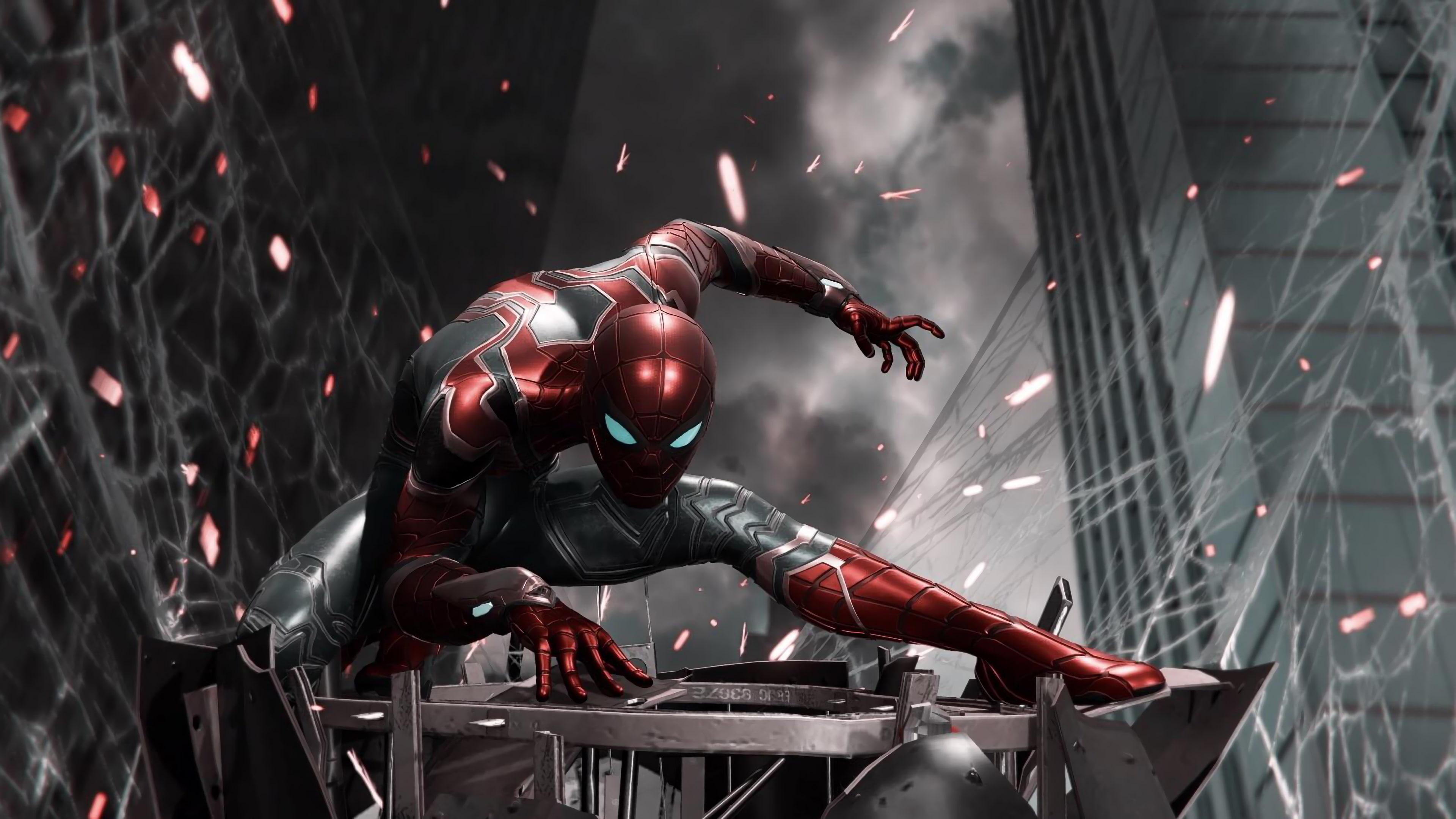 Spider man gaming 4k wallpaper dark cloudy background | PC and Mobile Wallpapers